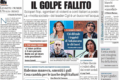 Prima pagina del quotidiano Il Giornale.
